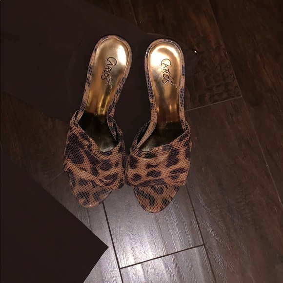 CARLOS SANTANA SNAKE/CHEETA PRINT SHOES - Picture 2 of 7